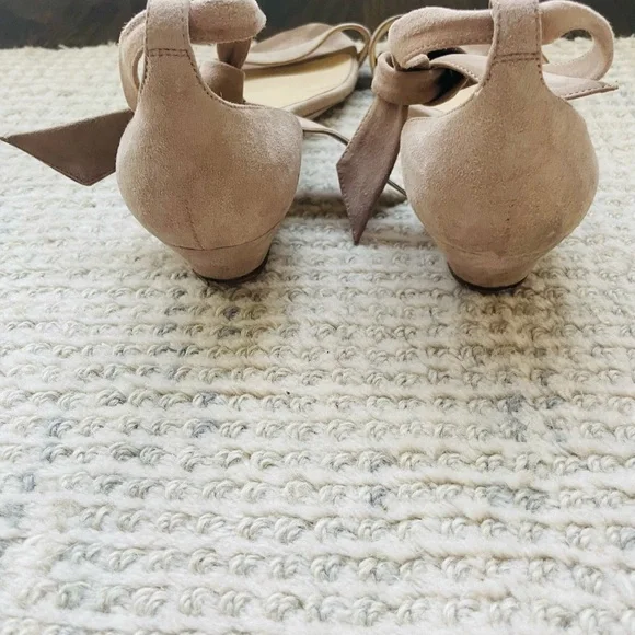 Alexandre Birman Clarita Suede Ankle Tie Sandals, Tan - Picture 8 of 9